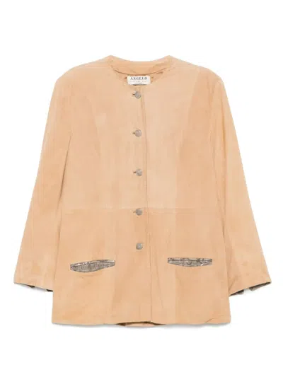 Pre-owned A.n.g.e.l.o. Vintage Cult 1990s  Suede Jacket