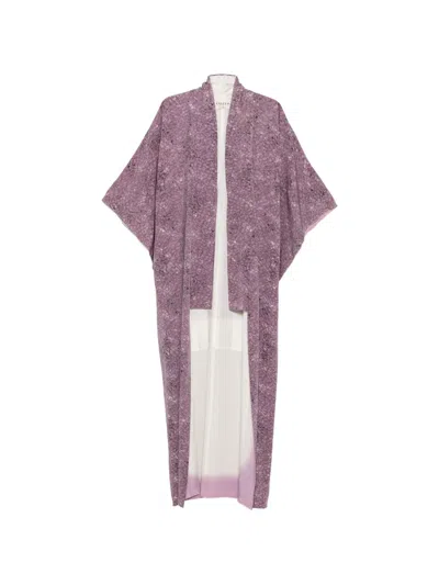 Pre-owned A.n.g.e.l.o. Vintage Cult 1990s Printed Kimono In Purple