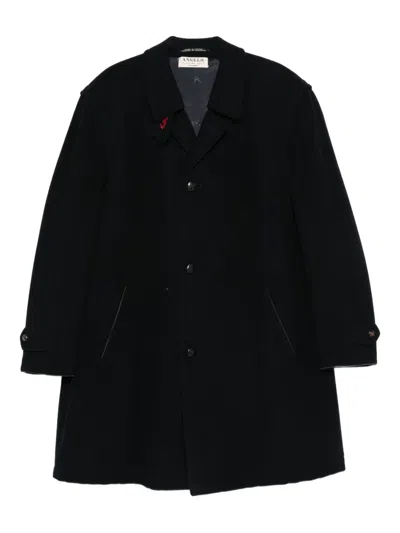 Pre-owned A.n.g.e.l.o. Vintage Cult 1990s Single-breasted Coat In Blue