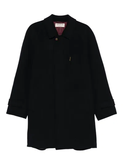 Pre-owned A.n.g.e.l.o. Vintage Cult 1990s Single-breasted Coat In Blue