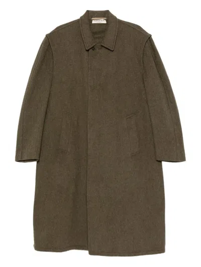 Pre-owned A.n.g.e.l.o. Vintage Cult 1990s Single-breasted Coat In Green