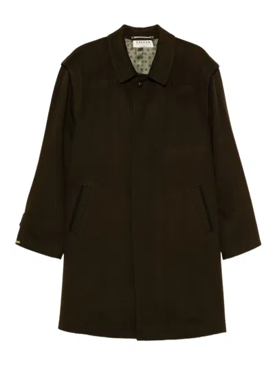 Pre-owned A.n.g.e.l.o. Vintage Cult 1990s Single-breasted Coat In Green