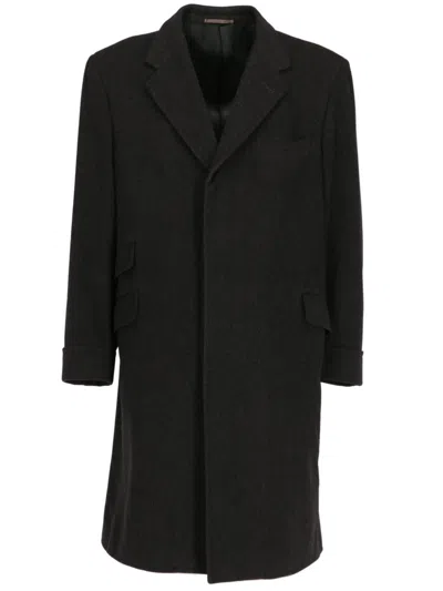 Pre-owned A.n.g.e.l.o. Vintage Cult 1990s Single-breasted Coat In Grey