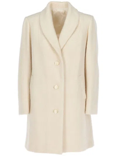 Pre-owned A.n.g.e.l.o. Vintage Cult 1990s Single-breasted Coat In Neutrals