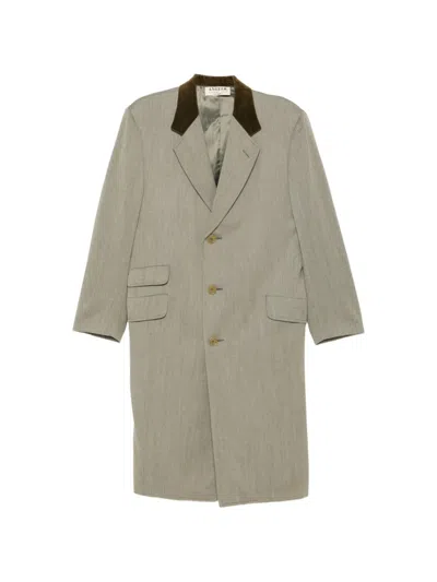 Pre-owned A.n.g.e.l.o. Vintage Cult 1990s Single-breasted Coat In Grey