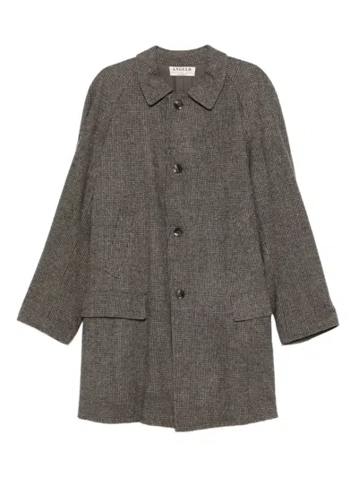 Pre-owned A.n.g.e.l.o. Vintage Cult 1990s Virgin-wool Reversible Coat In Brown