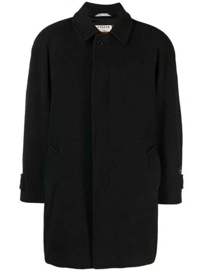 Pre-owned A.n.g.e.l.o. Vintage Cult 1990s Wool-blend Coat In Grey