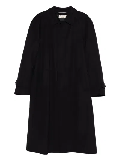 Pre-owned A.n.g.e.l.o. Vintage Cult 1990s Wool Coat In Blue