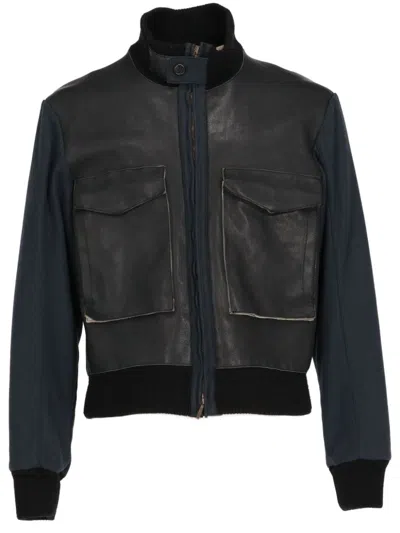 Pre-owned A.n.g.e.l.o. Vintage Cult 2000s Panelled Jacket In Black
