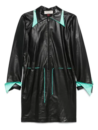 Pre-owned A.n.g.e.l.o. Vintage Cult 2000s  Leather Mini Dress