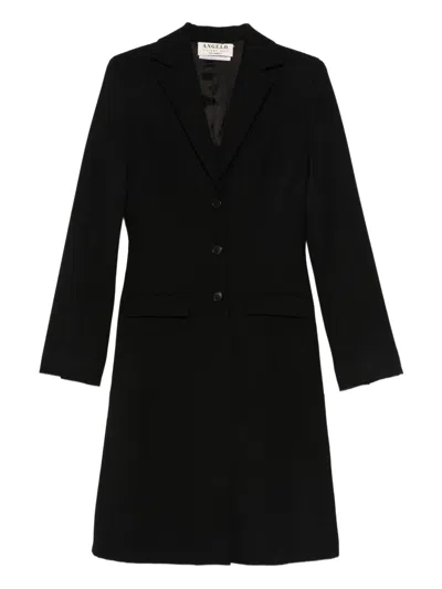 Pre-owned A.n.g.e.l.o. Vintage Cult 2000s Single-breasted Coat In Black
