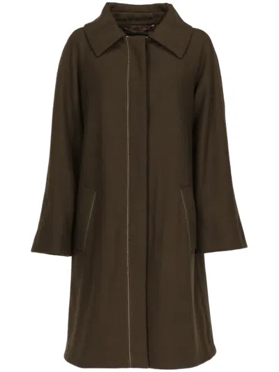 Pre-owned A.n.g.e.l.o. Vintage Cult 2000s Wool Coat In Green