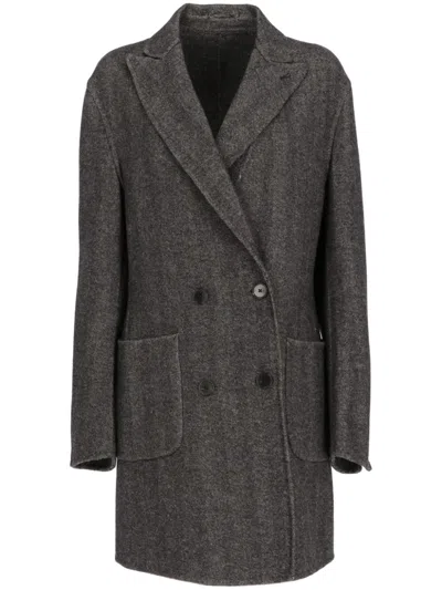 Pre-owned A.n.g.e.l.o. Vintage Cult 2000s Wool Coat In Grey