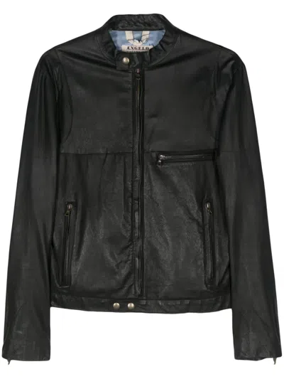 Pre-owned A.n.g.e.l.o. Vintage Cult 2005  Leather Jacket In Black