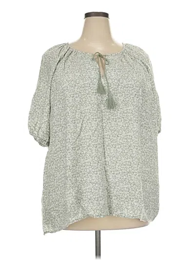 Pre-owned Angels 3/4 Sleeve Blouse In Gray