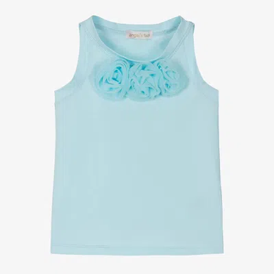 Angel's Face Kids' Girls Blue Cotton Sleeveless Top