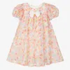 ANGEL'S FACE GIRLS PASTEL PINK TULLE PUFF SLEEVE DRESS