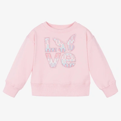 Angel's Face Kids' Girls Pink Cotton Love Sweatshirt