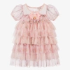 ANGEL'S FACE GIRLS PINK FLORAL TULLE DRESS