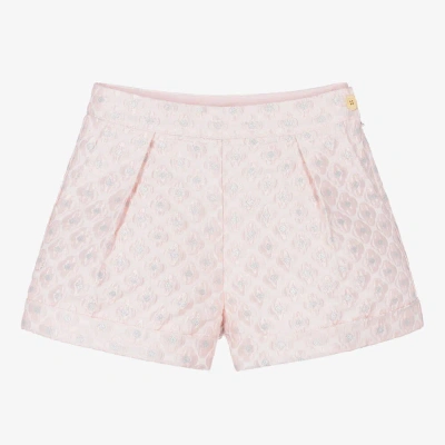 Angel's Face Kids' Girls Pink Flower Jacquard Shorts
