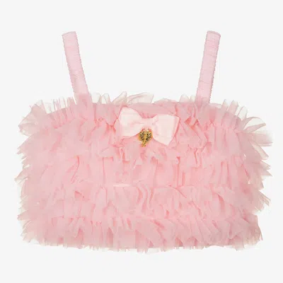 Angel's Face Kids' Girls Pink Jersey & Tulle Vest Top