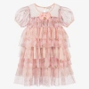 ANGEL'S FACE TEEN GIRLS PINK FLORAL TULLE DRESS