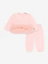 Angel's Face Angels Face Baby Girls Deonne Tulle Trim Tracksuit In Pink
