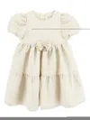 Angel's Face Bow Dress In Gold