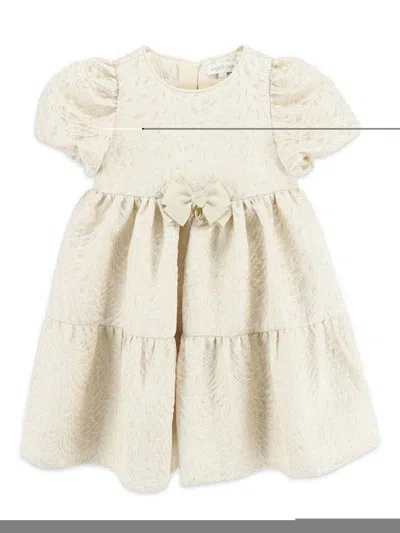 Angel's Face Kids' Bow Dress In Gold