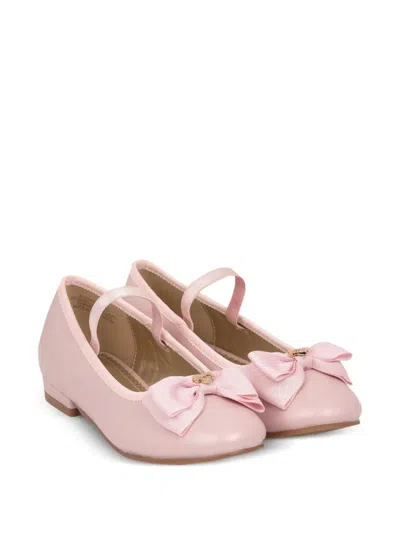 Angel's Face Babies' Bow Strap Ballerinas In Pink