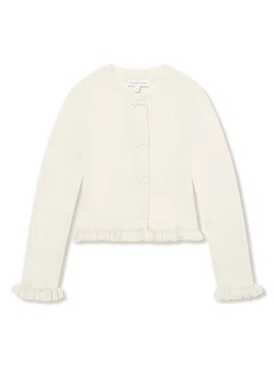 Angel's Face Kids' Cotton Cardigan In Neutrals