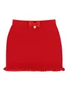 Angel's Face Angels Face Girls Troy Rib Knitted Skirt In Red