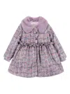 Angel's Face Faux-fur Bow Coat In Purple