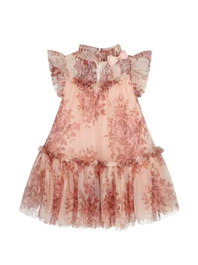 Angel's Face Kids' Floral-pattern Dress In Pink