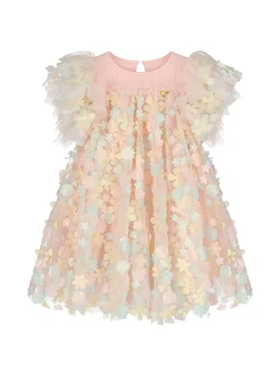 Angel's Face Floral Ruffled Marlowe Dress In Multi