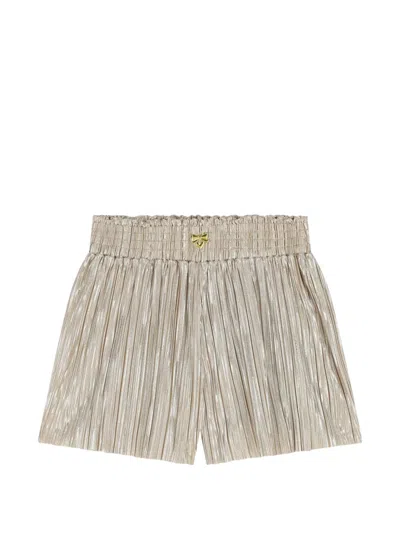 Angel's Face Kids' Fortuna Pleated Shorts In Gold