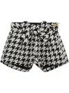 Angel's Face Angels Face Girls Laetitia Houndstooth Shorts With Bow In Black