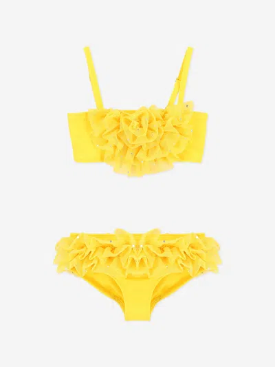 Angel's Face Kids' Girls Alissia Sparkle Bikini In Yellow