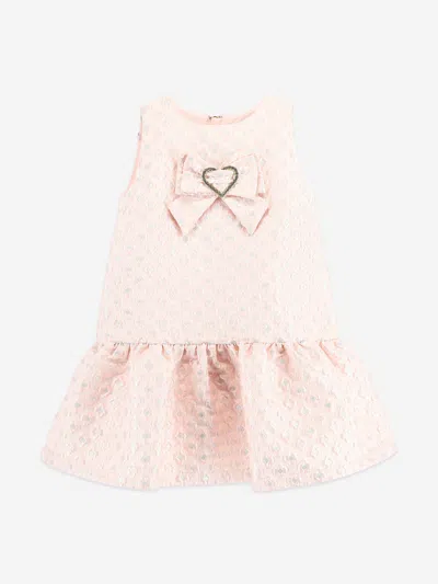 Angel's Face Babies' Girls Anneka Jacquard Dress In Pink