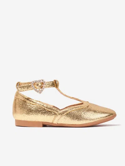 Angel's Face Kids' Angels Face Girls Ashley T-bar Shoes In Gold