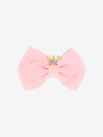 Angel's Face Kids' Angels Face Girls Big Bow With Crown In Pink