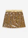 Angel's Face Girls Diva Sequin Skirt In Gold