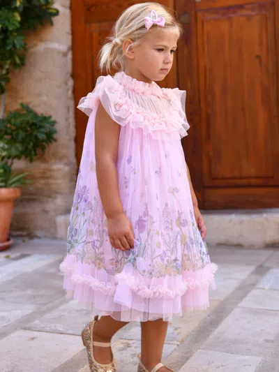 Angel's Face Babies' Girls Dominique Bunny Dress In Pink
