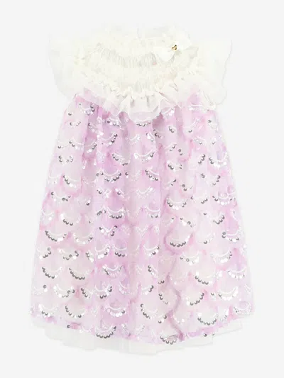 Angel's Face Babies' Angels Face Girls Dominique Sequin Dress In Pink