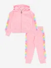Angel's Face Girls Estella Rainbow Trim Tracksuit In Pink