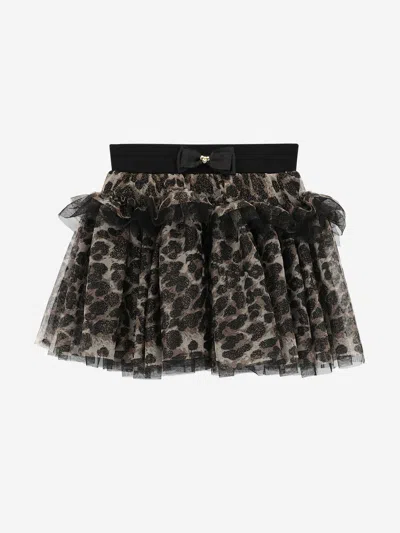 Angel's Face Kids' Angels Face Girls Georgian Leopard Skirt In Black