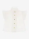 Angel's Face Girls Neo Frill Blouse In White