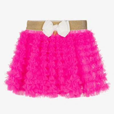 Angel's Face Kids' Girls Neon Pink Tulle Tutu Skirt