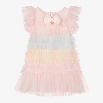Angel's Face Kids' Girls Pink Frilly Tulle Dress