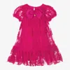 ANGEL'S FACE GIRLS PINK TULLE FLORAL DRESS